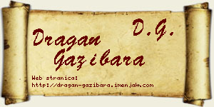 Dragan Gazibara vizit kartica